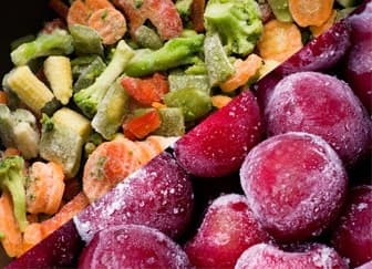 Замороженные овощи и фрукты