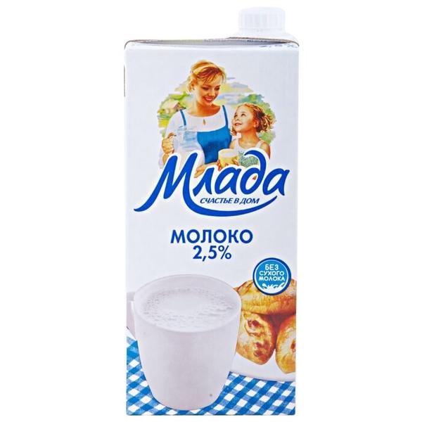 Молоко ультрапастеризованное "Млада" 2.5%