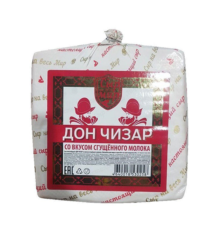 Сыр "Дон Чизар" со вкусом сгущённого молока