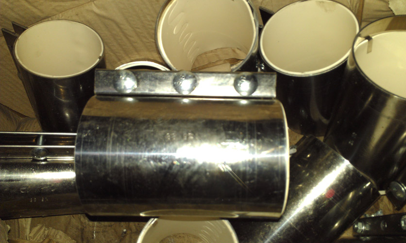 Хомуты для крепления труб SP90 спирального конвейера нерж. сталь