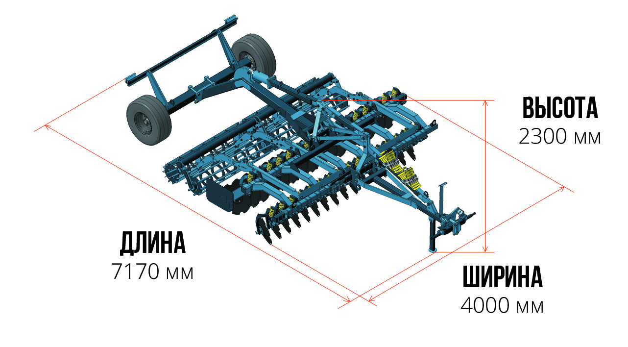 Агрегат дисковый (ад-4М) ан.Lemken rubin