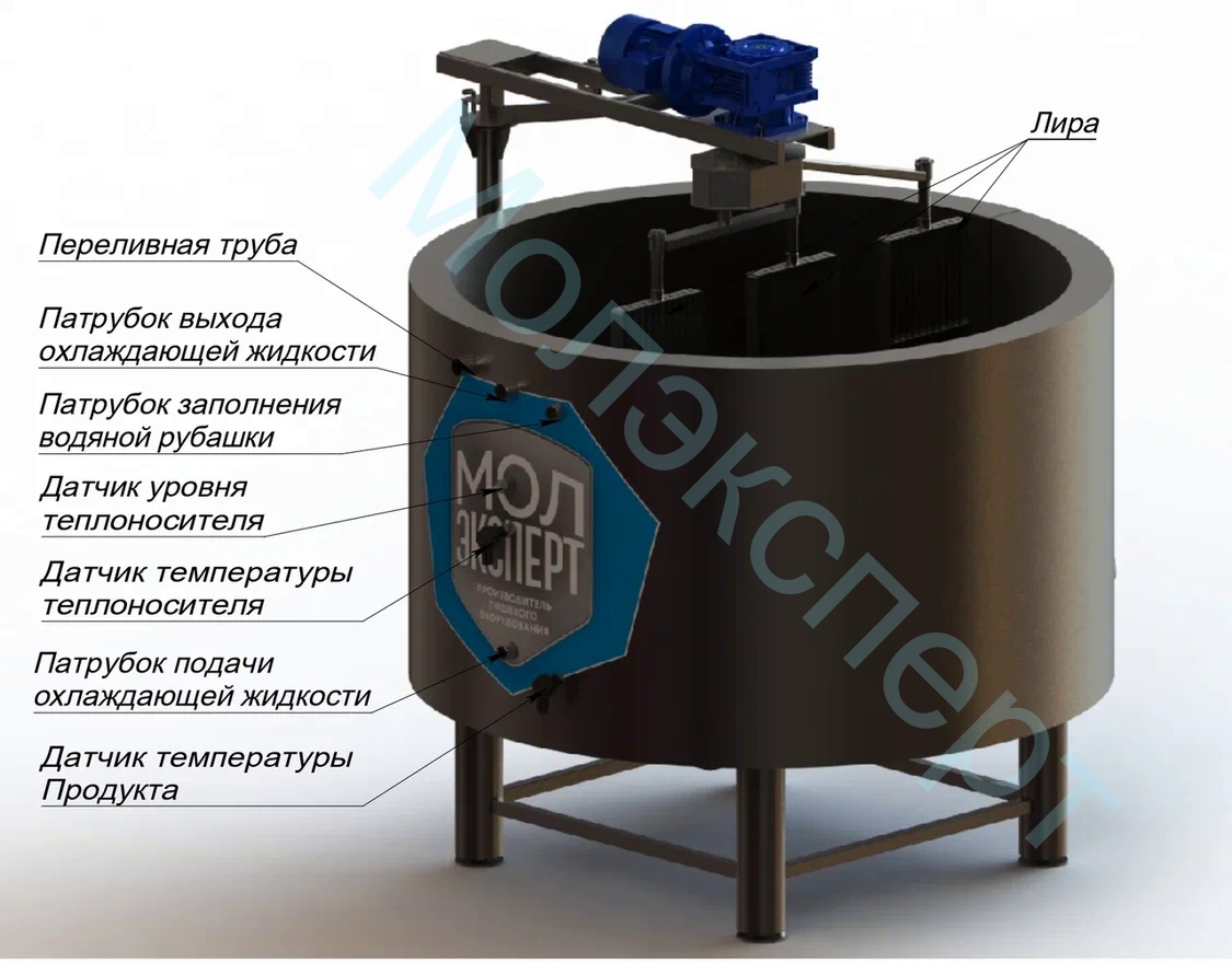 Ванна сыродельная ВС- 500л Молэксперт