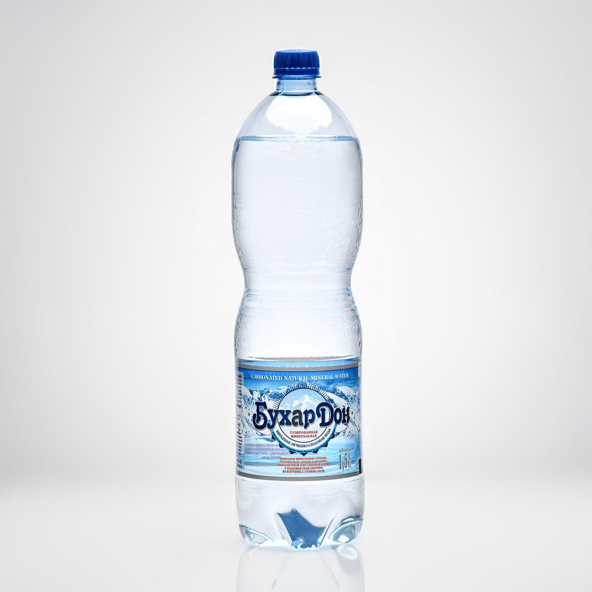 БухарДон 1,5 ПЭТ Вода природная минеральная питьевая лечебно-столовая газированная