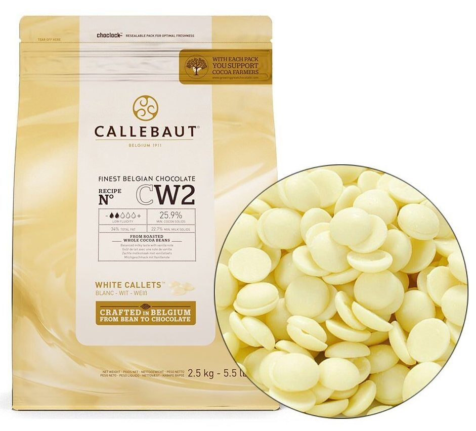 Шоколад белый "Callebaut" Velvet 32%, каллеты