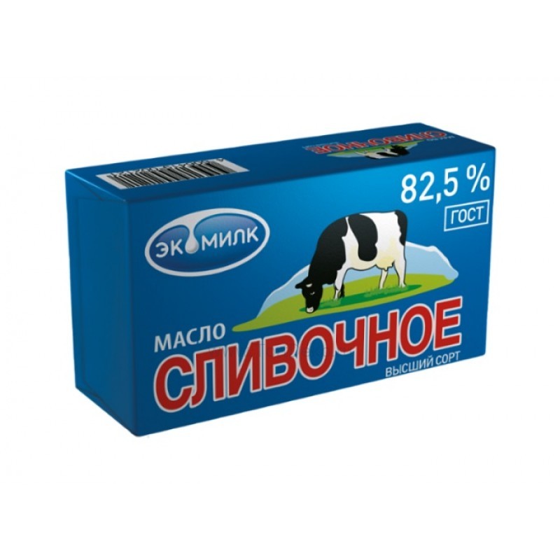 Масло сливочное "Экомилк" 82,5%
