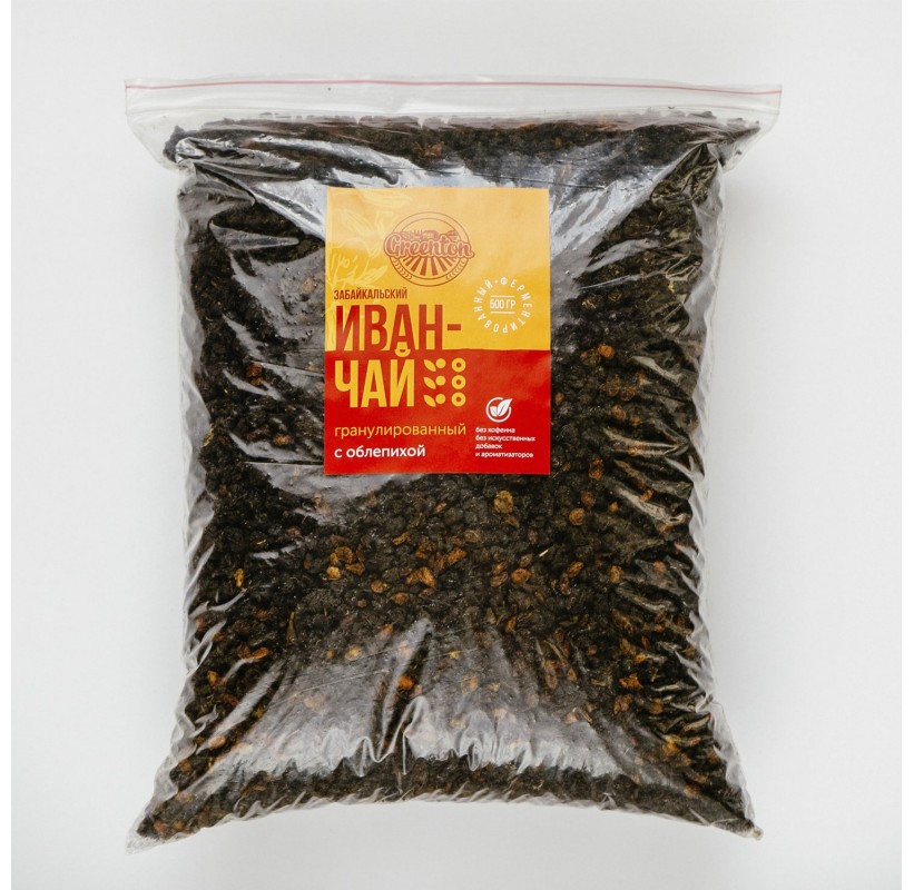 Иван-чай, гранулированный ферментированный с облепихой весовой 500 гр