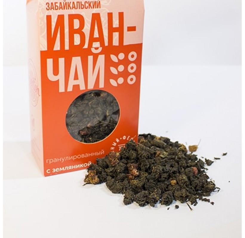 Иван-чай, гранулированный ферментированный с земляникой