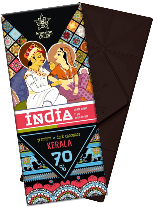 Шоколад в плитках Индия Керала 70% Amazing Cacao