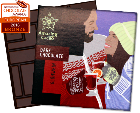 Шоколад Amazing Cacao “Перуанский белый шоколад и глинтвейн”,70%