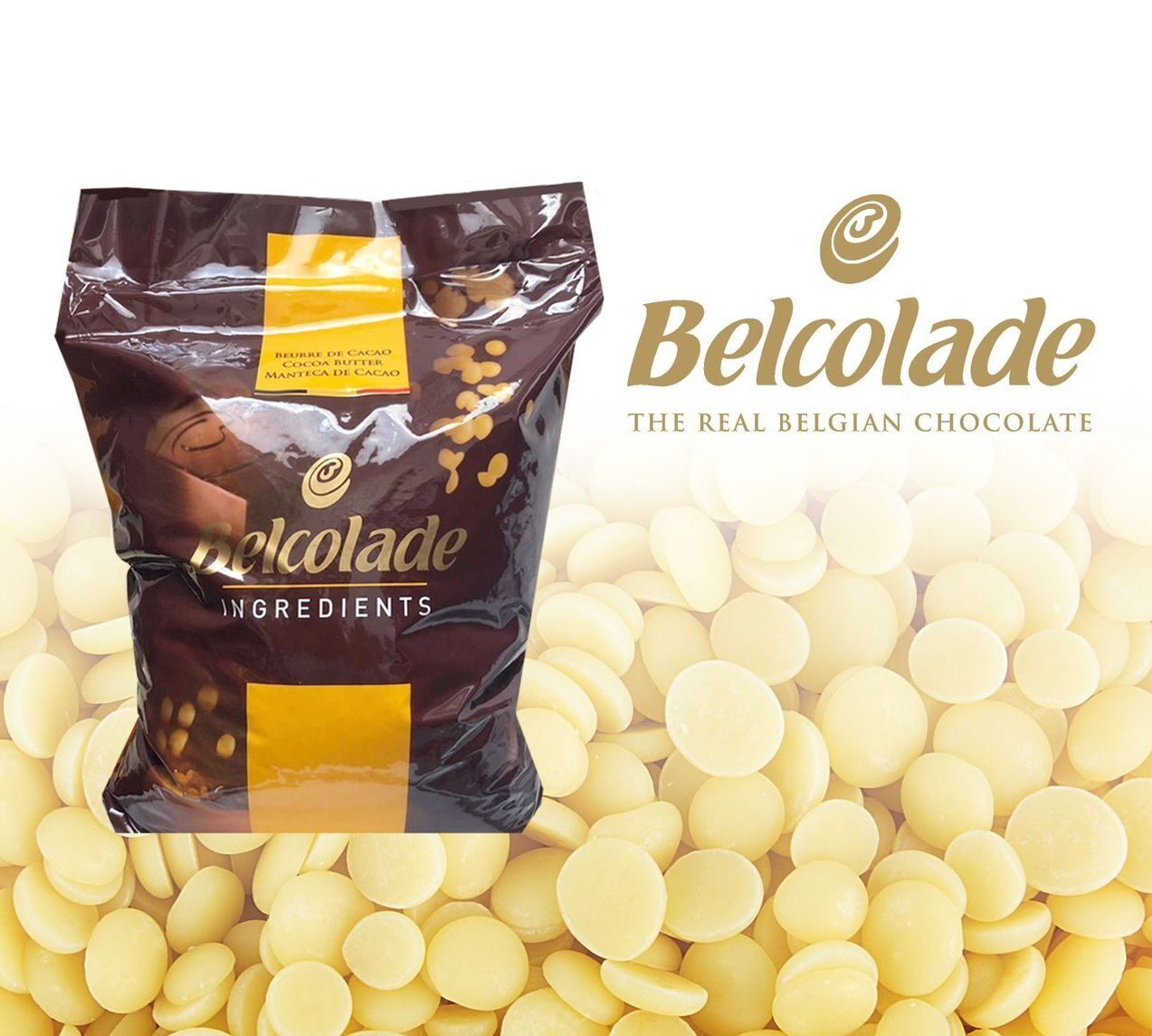 Какао-масло натуральное Belcolade Бельгия уп. 4 кг