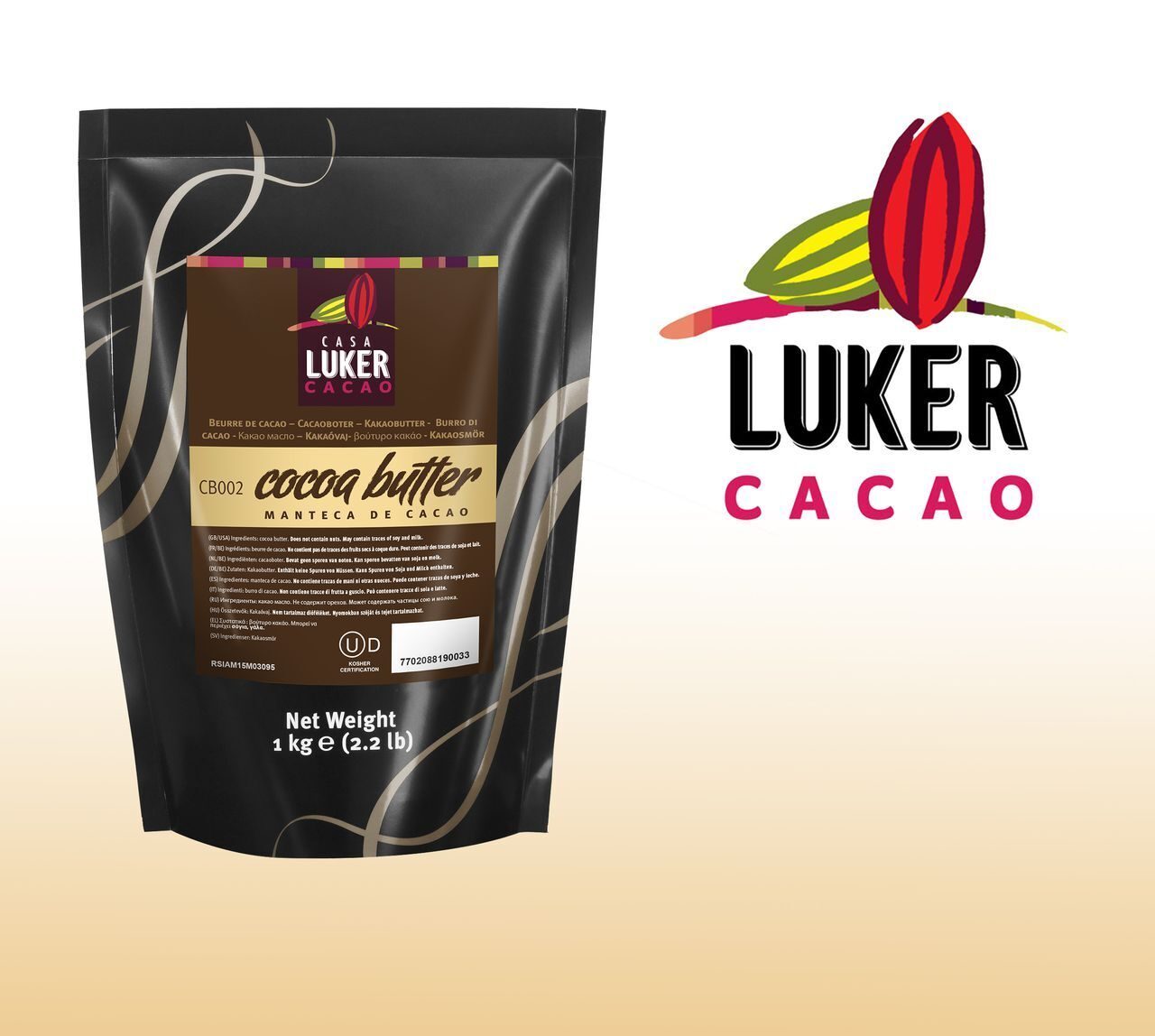 Какао-масло натуральное Luker Колумбия уп. 1 кг
