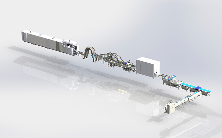 Линия производства вафель | Оборудование для производства вафли
