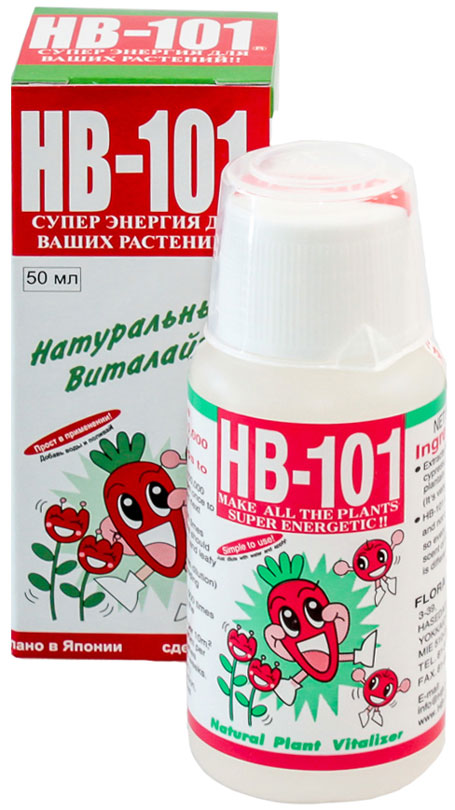 HB-101 виталайзер стимулятор роста и активатор иммунной системы растений, жидкий концентрат экстракта 50 мл