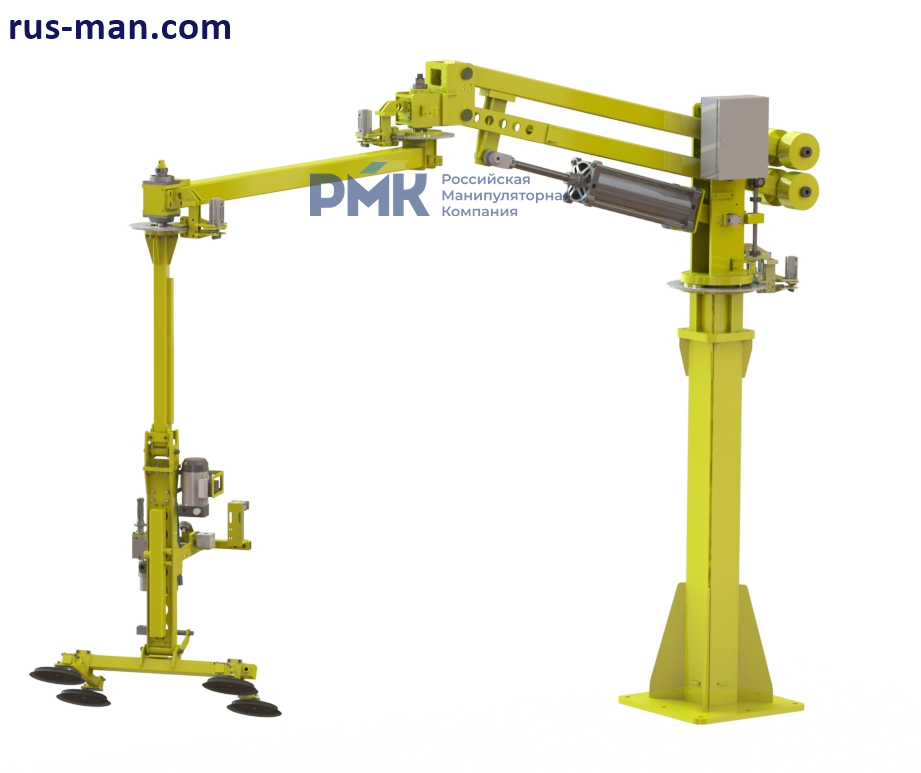 Манипулятор кран пневматический перенос грузов ШБМ-150-П