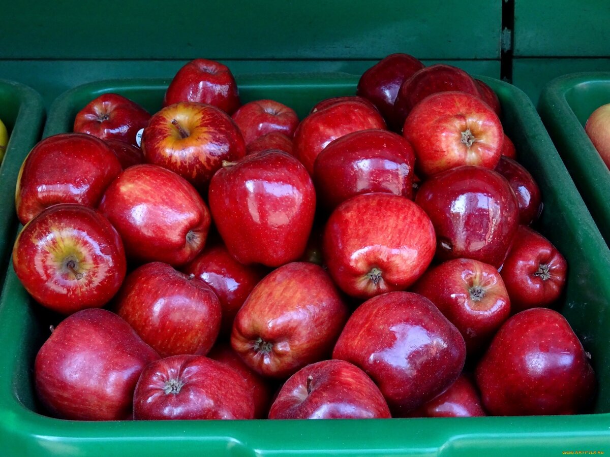 Свежие яблоки Красный и Гольден- Red delicious apples and Golden Apple