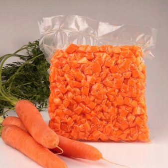 Морковь нарезанная в вакууме