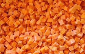 Морковь быстрозамороженная кубик 10*10 мм